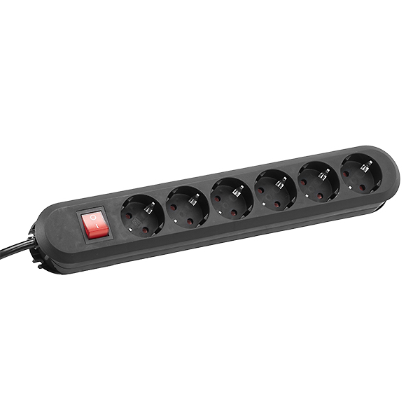 Bachmann Tischsteckdose 6f. 3,00m sw 381.151K günstig online kaufen
