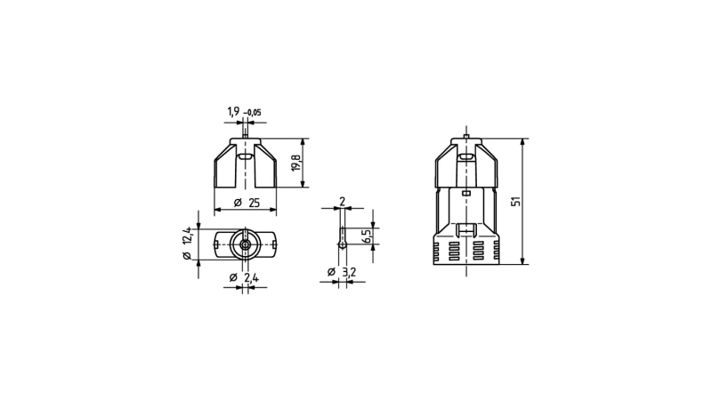 BJB Insulating cap for lamp holders E14, E12, E17 22.959.-303.50