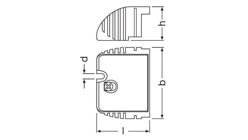 Osram ECG equipment Osram OT CABLE CLAMP F-STYLE - 4052899325555