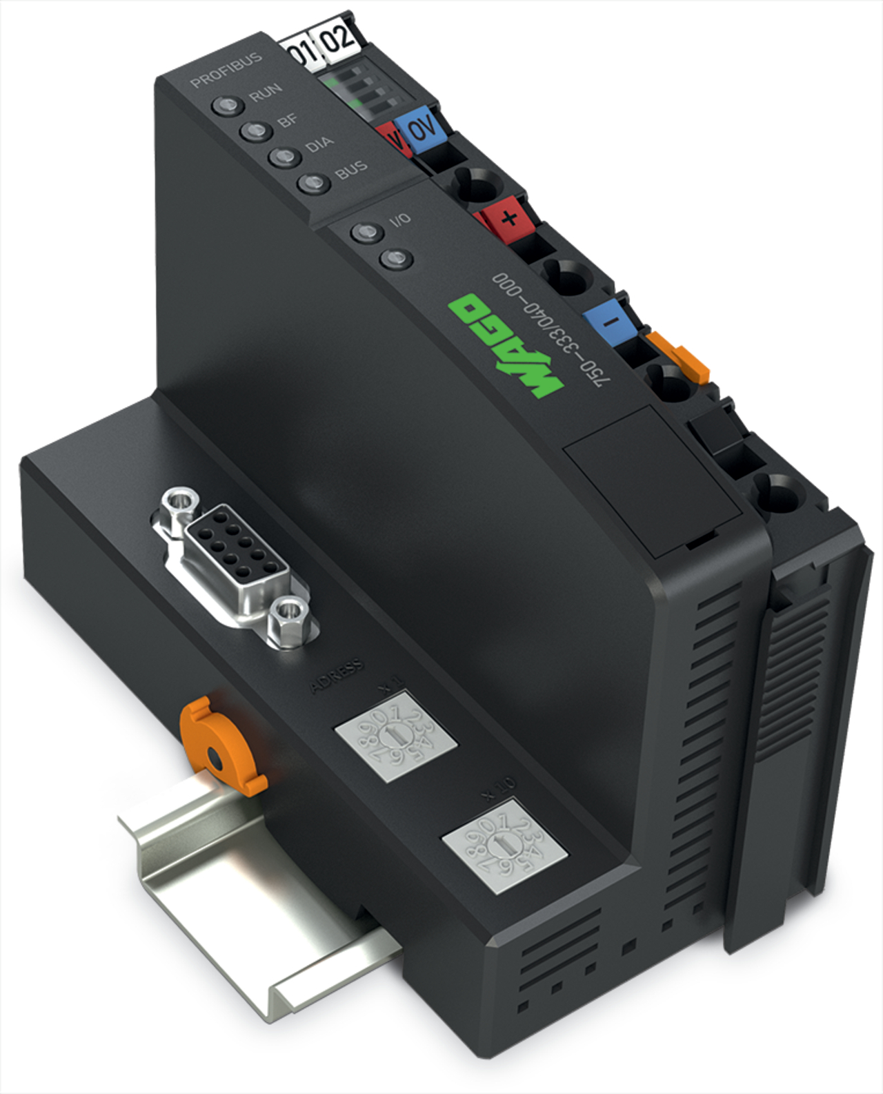 WAGO GmbH & Co. KG Feldbuskoppler PROFIBUS DP/V1 XTR 750-333/040-000