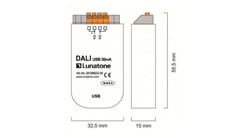 Lunatone Programmierschnittstelle DALI USB 30mA