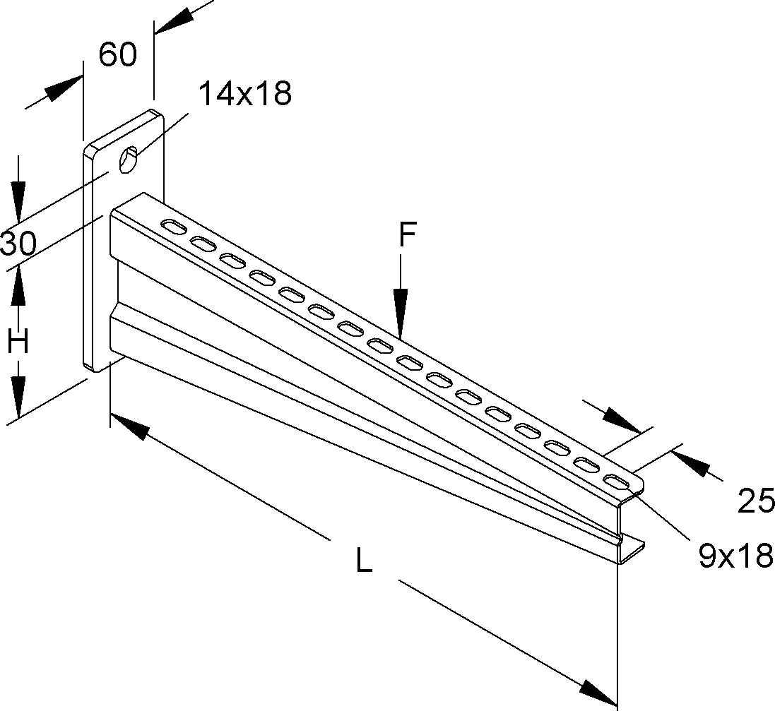 Niedax Wandausleger KTAS 100