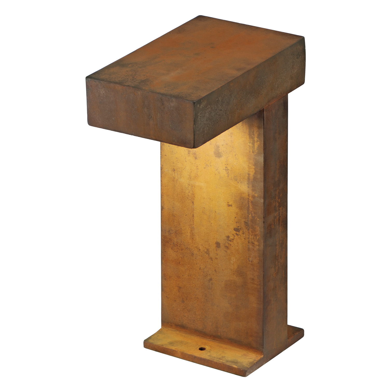 SLV RUSTY® PATHLIGHT, Outdoor Standleuchte, Energiesparleuchte GX53, IP44, stahl gerostet, max. 9W - 230090