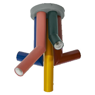 LEDVANCE Decor Straw Ceiling 5XE27 Multicolor - 4058075838802