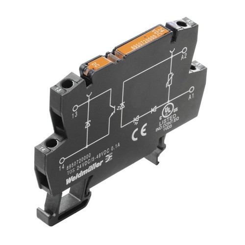 Weidmüller Solid-State-Relais 5-48VDC 100mA TOS 24VDC/48VDC 0,1A - 8950720000