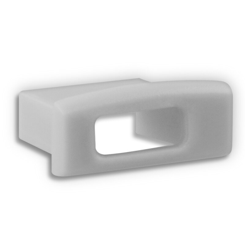 DOTLUX PVC end cap for profile/cover DXA15/C gray, with cable gland - 3969
