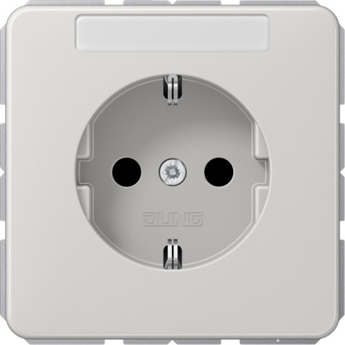 Jung SCHUKO-Steckdose 16A 250V mit Schriftfeld CD 1520 NA LG - CD1520NALG günstig online kaufen