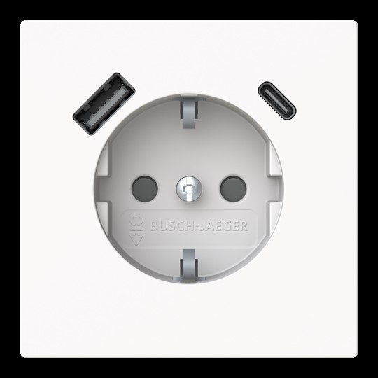 Busch-Jaeger SCHUKO-/USB-A+C Steckdose Safety+ 20 EUCB2USBAC-44G