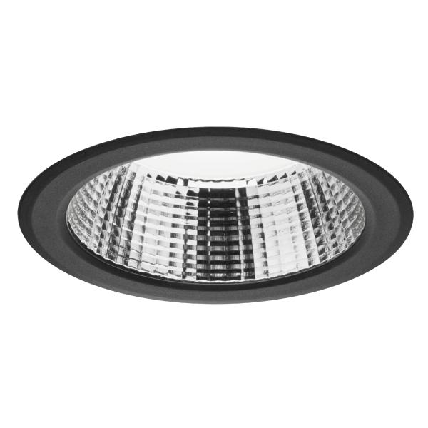 Brumberg recessed LED downlight, DALI dimmable, textured black - 12552184