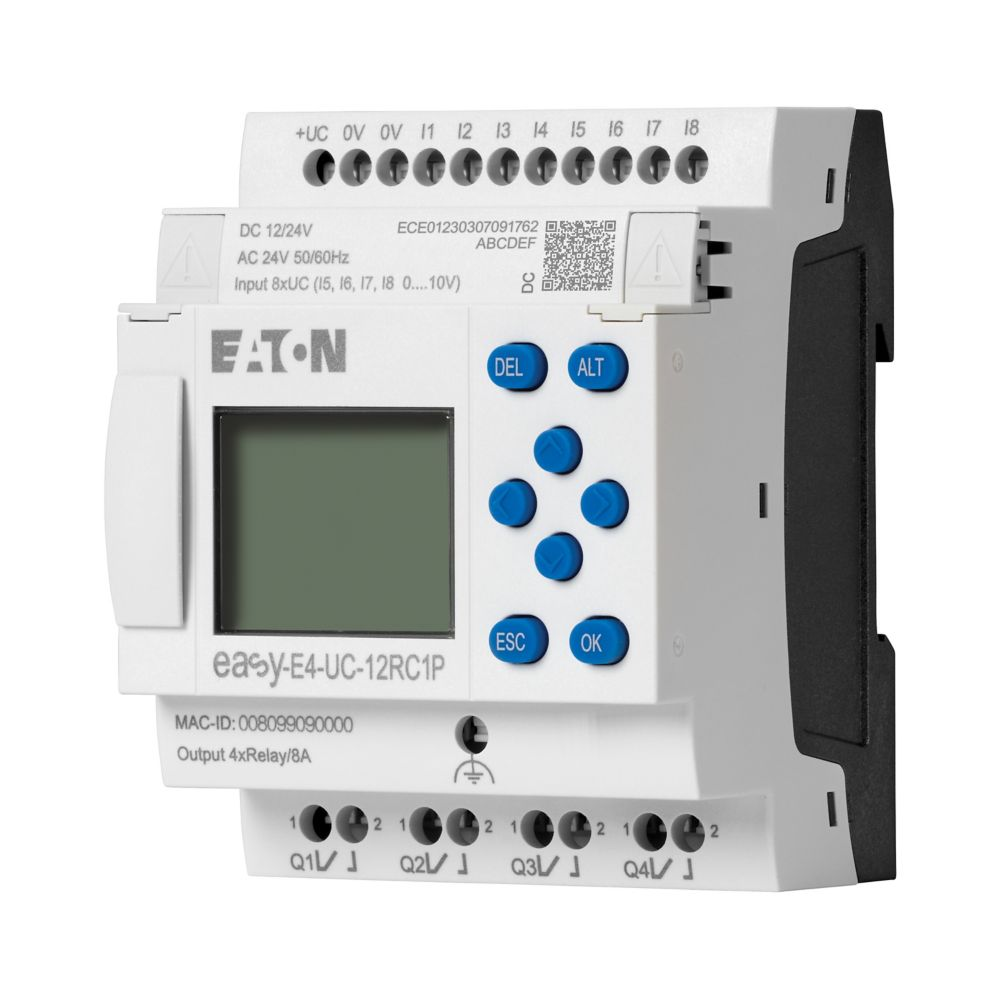 Eaton EASY E4 AC 12RC1 Steuerrelais EasyE4 Basisgerät, mit Display (197215) Elektroshop Wagner Eaton EASY E4 AC 12RC1 Steuerrelais EasyE4 Basisgerät, mit Display (197215) Elektroshop Wagner