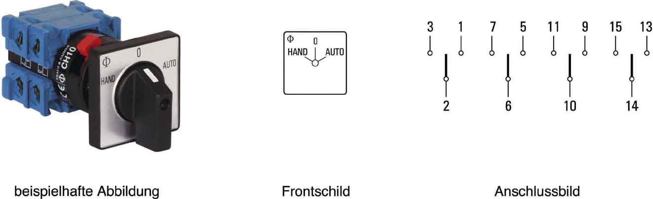 Kraus&Naimer Umschalter 60Schaltwinkel,1pol CH10 A210-621 FT2 - 70009121