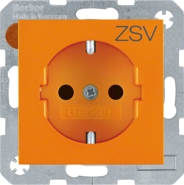 Berker SCHUKO-Steckdose orange glänzend 47238907 günstig online kaufen