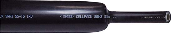 Cellpack Schrumpfschlauch m.Kleber,in 1m Absch SRH3 12-3/1000 sw - 127503