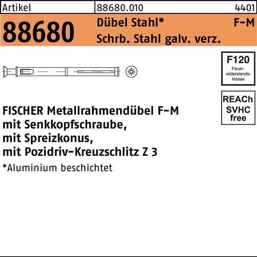 Fischer Deutschl. Metallrahmendübel F 10 M 182 E - 088680