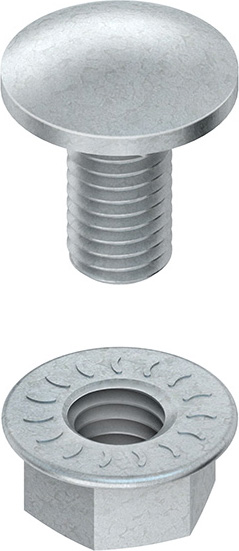 Niedax Schraube Flachrundkopf FLM 6X16 F