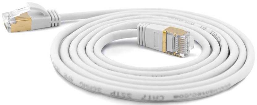 Wantec SSTP-Patchkabel Cat.6A ws 0,25m Steck.4mm 7115