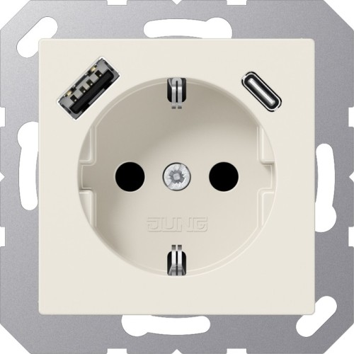 Jung SCHUKO Steckdose mit USB Typ AC A 1520-15 CA - A1520-15CA günstig online kaufen