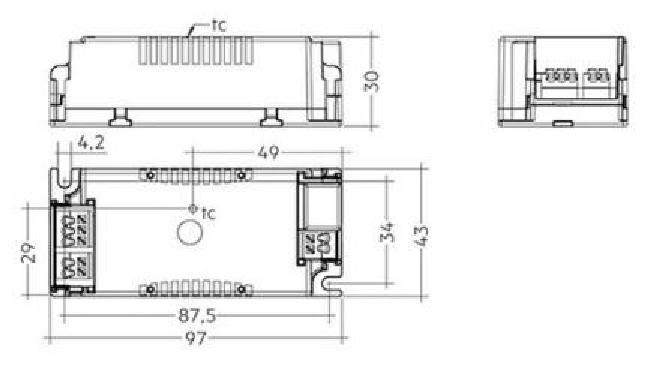 Tridonic LED-Treiber LC 35W 500-800mA flexC SC ADV