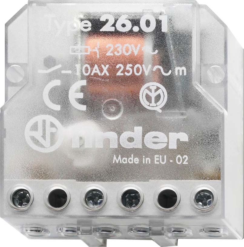 Finder Stromstoßschalter UP 1S 10A 230VAC 26.01.8.230.0000 - 260182000000 Finder Stromstoßschalter UP 1S 10A 230VAC 26.01.8.230.0000 - 260182000000