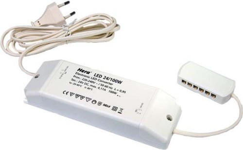 Hera LED-Trafo 24V/100W 12fach Vert 20604003301 - 20604003301