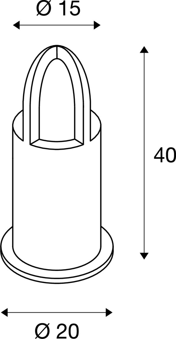 SLV RUSTY® CONE 40, Outdoor Standleuchte, TC-DSE, IP54, rund, stahl gerostet, Ø/H 15/40 cm, max. 11W - 229431