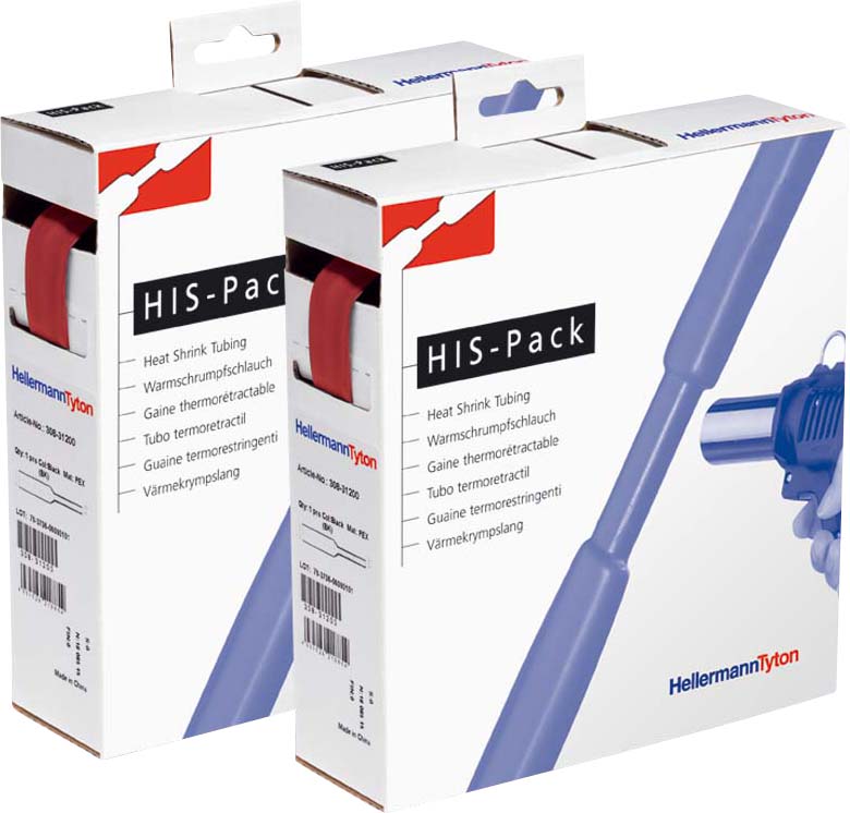 HellermannTyton Schrumpfschlauch D 19,1/9,5 rt HIS-3/4-POX-RD 5m - 300-31902
