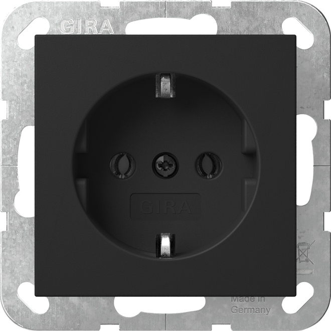 Gira Steckdose Schwarz 4188005 Gira Steckdose Schwarz 4188005