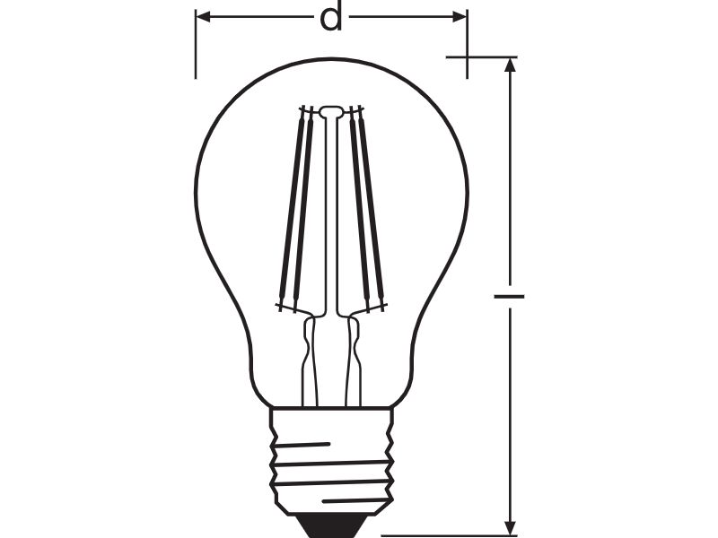 Ledvance LED lamp SMART+ WiFi Filament Classic Dimmable 44  6 W/2500 K E27  - 4058075609815