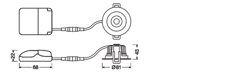 Ledvance LED-Einbaustrahler SPOT ADJUST 8W 927 PS DIM IP20 BK - 4099854000140