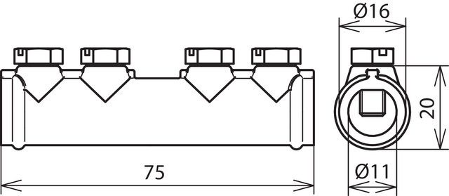 DEHN Verbindungsmuffe ZG f. Rd 7-10mm VM 7.10 SKM6X12 - 385202