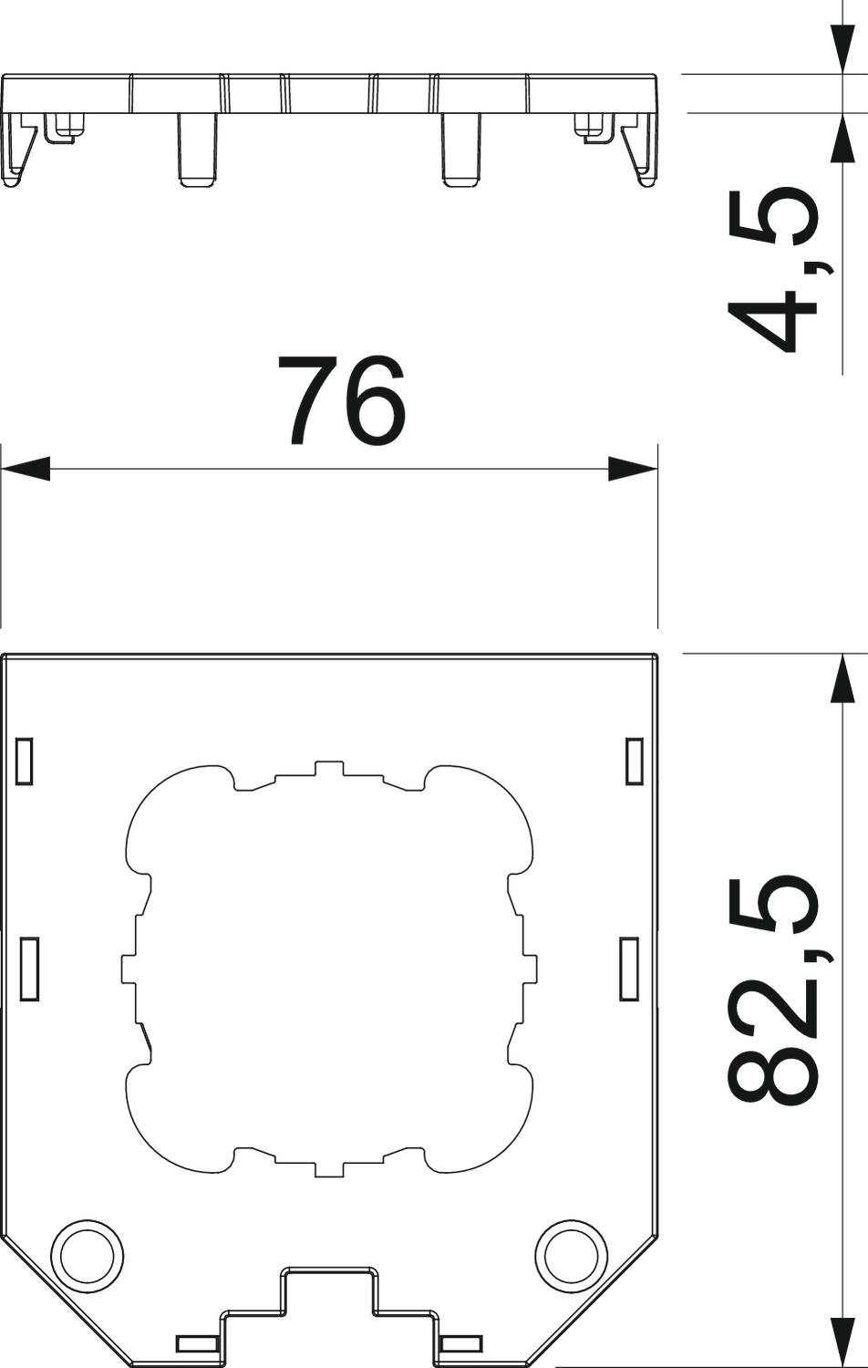 OBO Bettermann Vertr Abdeckplatte für UT3 D1 - 7408781