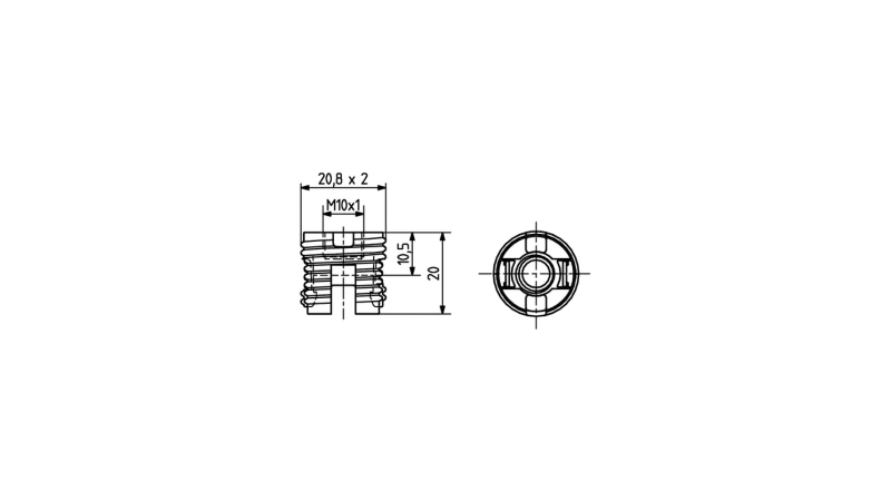 BJB Isolierhaube mit Gewindemantel für NV-Halogen-Lampen 25.907.-321.51