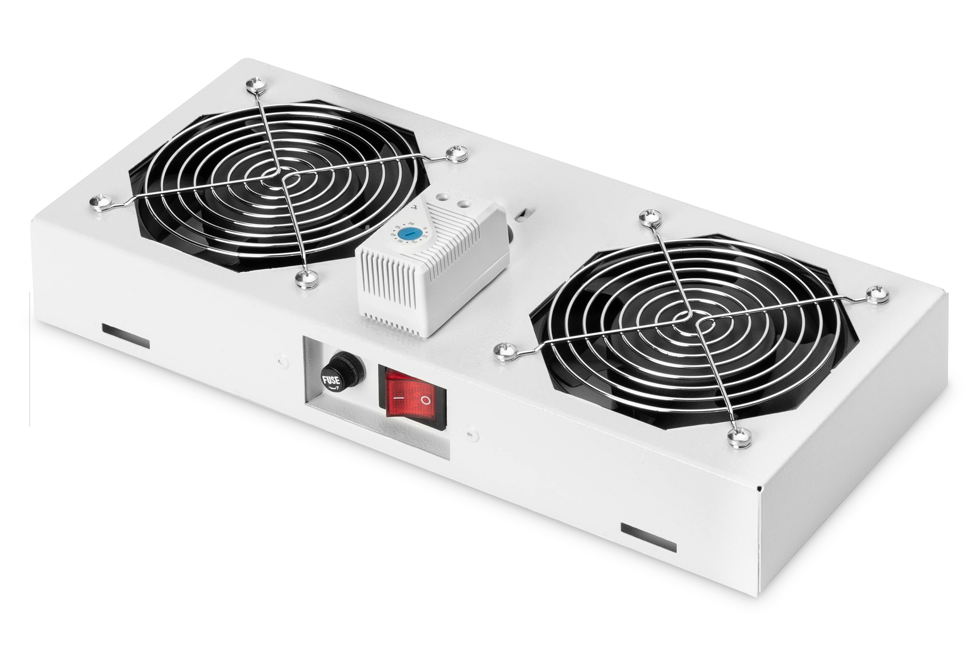 DIGITUS 19" Deckellüfter inkl.Thermostat DN-19 FAN-2-WM-T