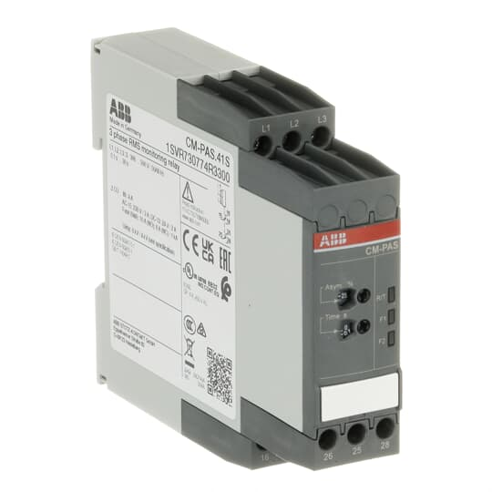 ABB Stotz S&J 3-PhasenÃ¼berwachungsrelais 2W 30s, 3x300-500VAC CM-PAS.41S
