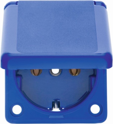 Berker SCHUKO-Einbausteckdose bl mit Klappdeckel 7429635 - 7429635 günstig online kaufen