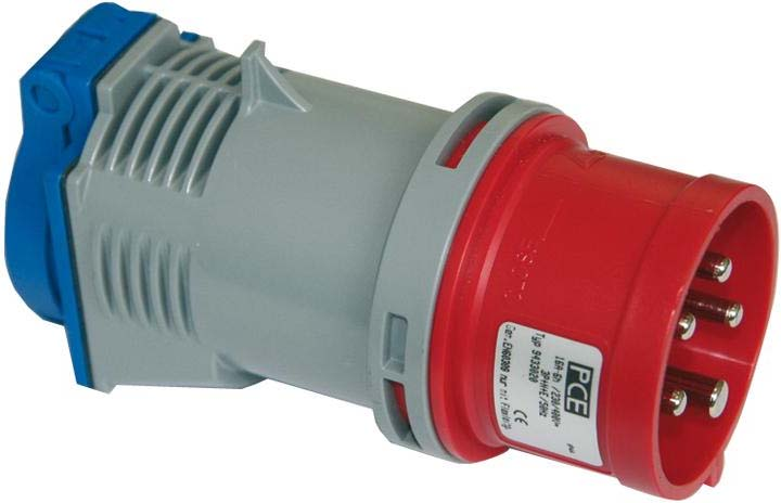 Steidele-Stromvert. CEE-Adapter CEE16aufSchutzk. 13042