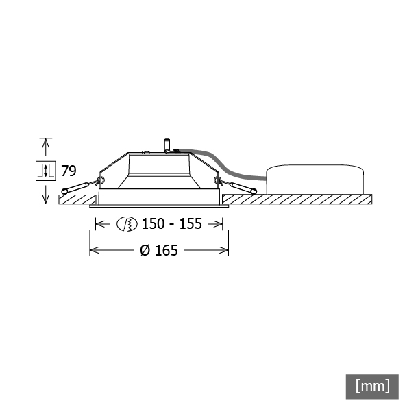 LTS Licht&Leuchten LED-Downlight 840 LEWYS 102.840 weiß - 667834