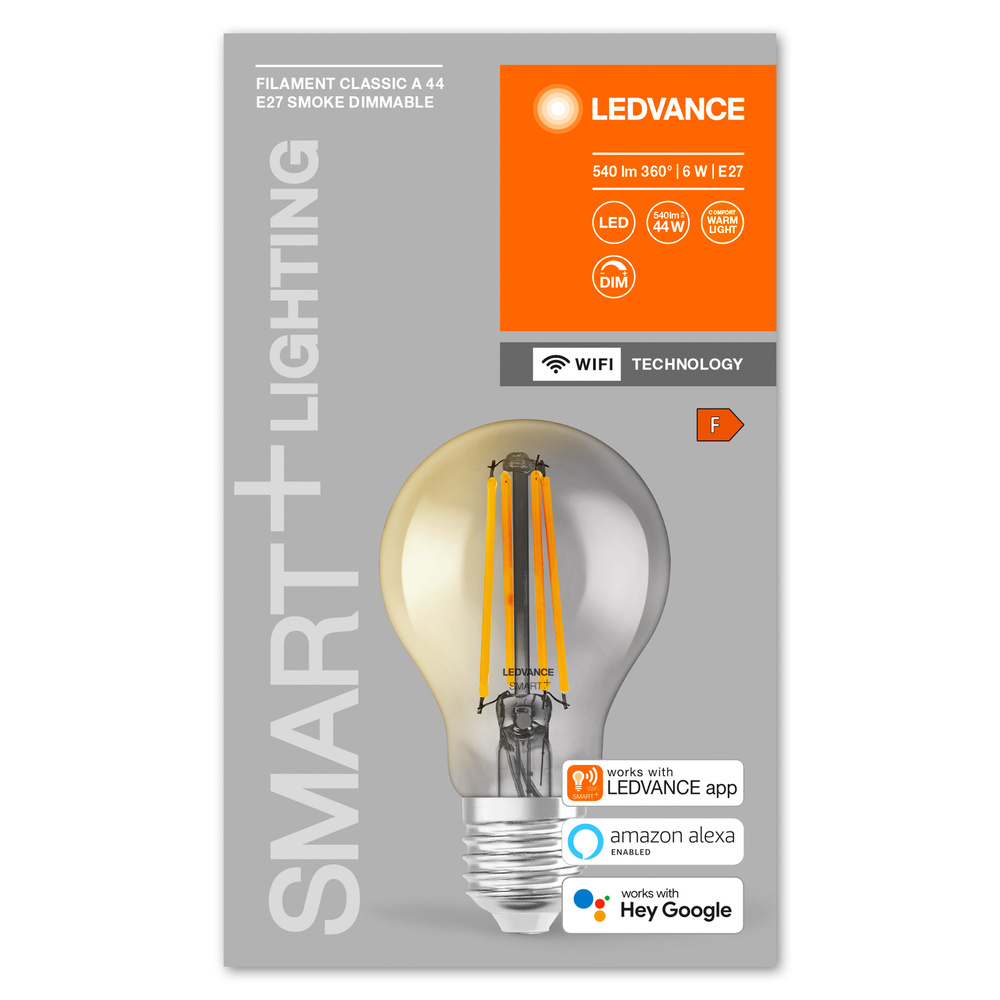 Ledvance LED-Leuchtmittel SMART+ WiFi Filament Classic Dimmable 44  6 W/2500 K E27  - 4058075609815