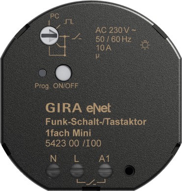 Gira Funk Schalt-/Tastaktor Mini 1fach 542300 - 542300