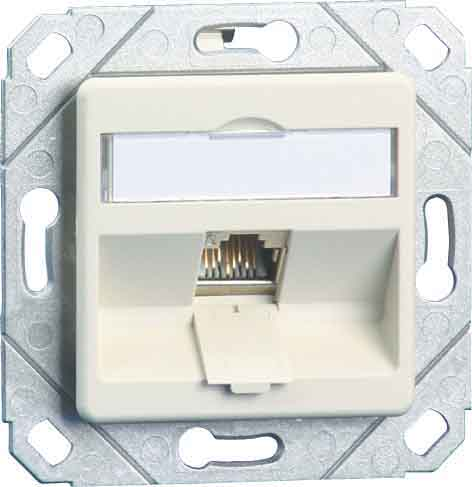 Metz Connect Anschlussdose C6Amodul Upk 1Port 270 Upk,rws TN C6Amod-1UPk-270rw