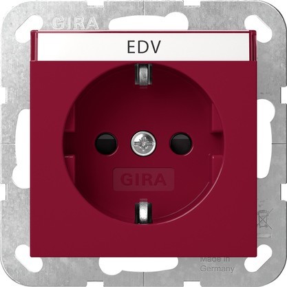 Gira SCHUKO-Steckd. BSF + SH System 55 Rot 4462108 - 4462108
