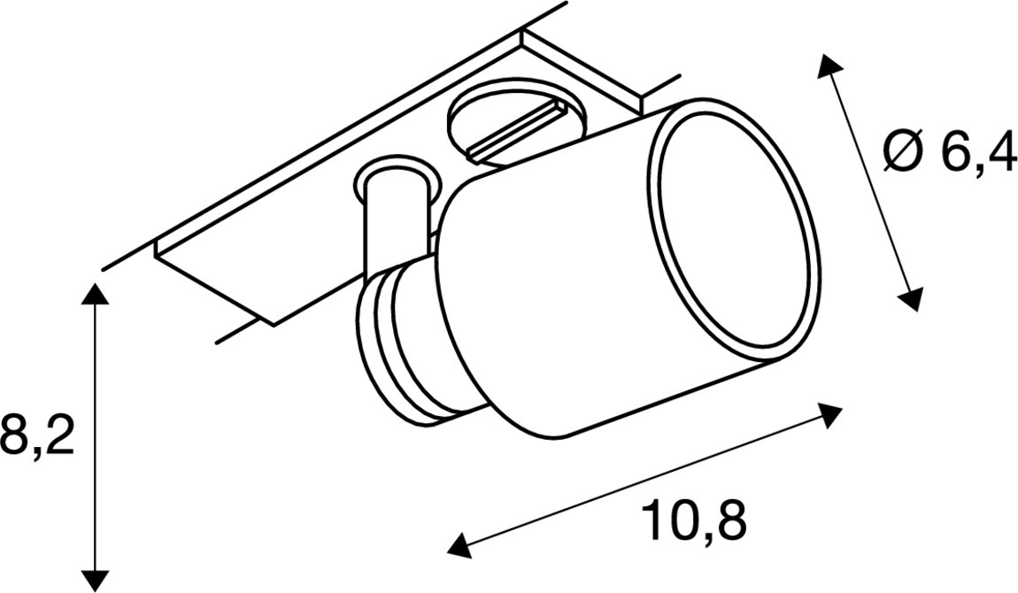 SLV PURI TRACK, QPAR51 Glas, schwarz 50W, inkl. 1P.-Adapter - 1001868