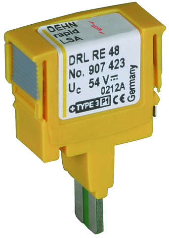 DEHN ÜS-Ableiter DEHNrapid LSA Schutzstecker DRL RE 48 - 907423