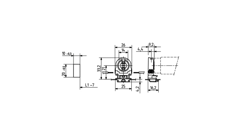 BJB Einsteckfassung G13 26.308.1021.50