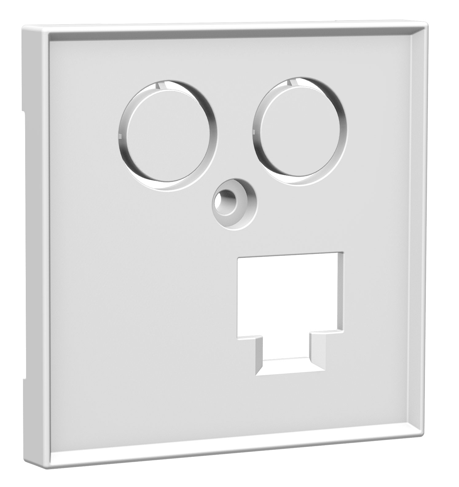 Homeway Zentralplatte one. TV+LAN 55x55mm vw HW-Z0LVWG55V1