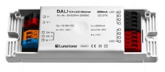 Lunatone Light Management LED-Dimmer DALI 1Ch CC 2000mA