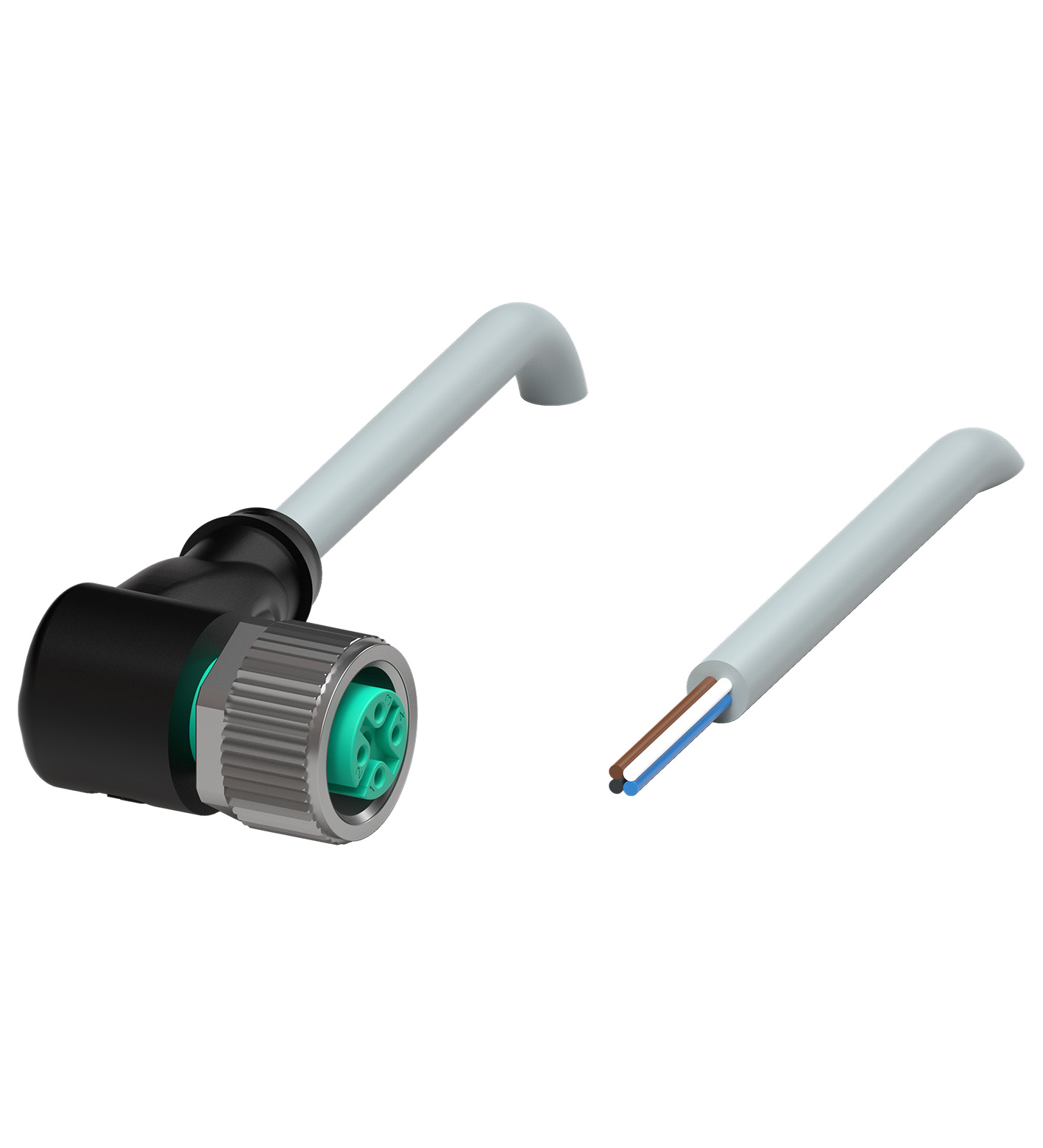 Pepperl+Fuchs Fabrik Kabeldose,5m,4pol.,M12 gewinkelt,PVC V1-W-5M-PVC