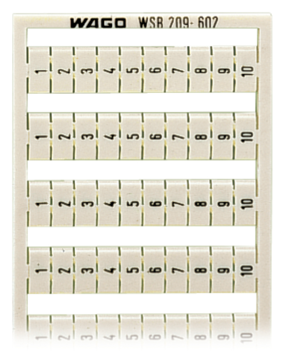 WAGO GmbH & Co. KG WSB-Bezeichnungssystem S: 1-10 (10x) 209-602