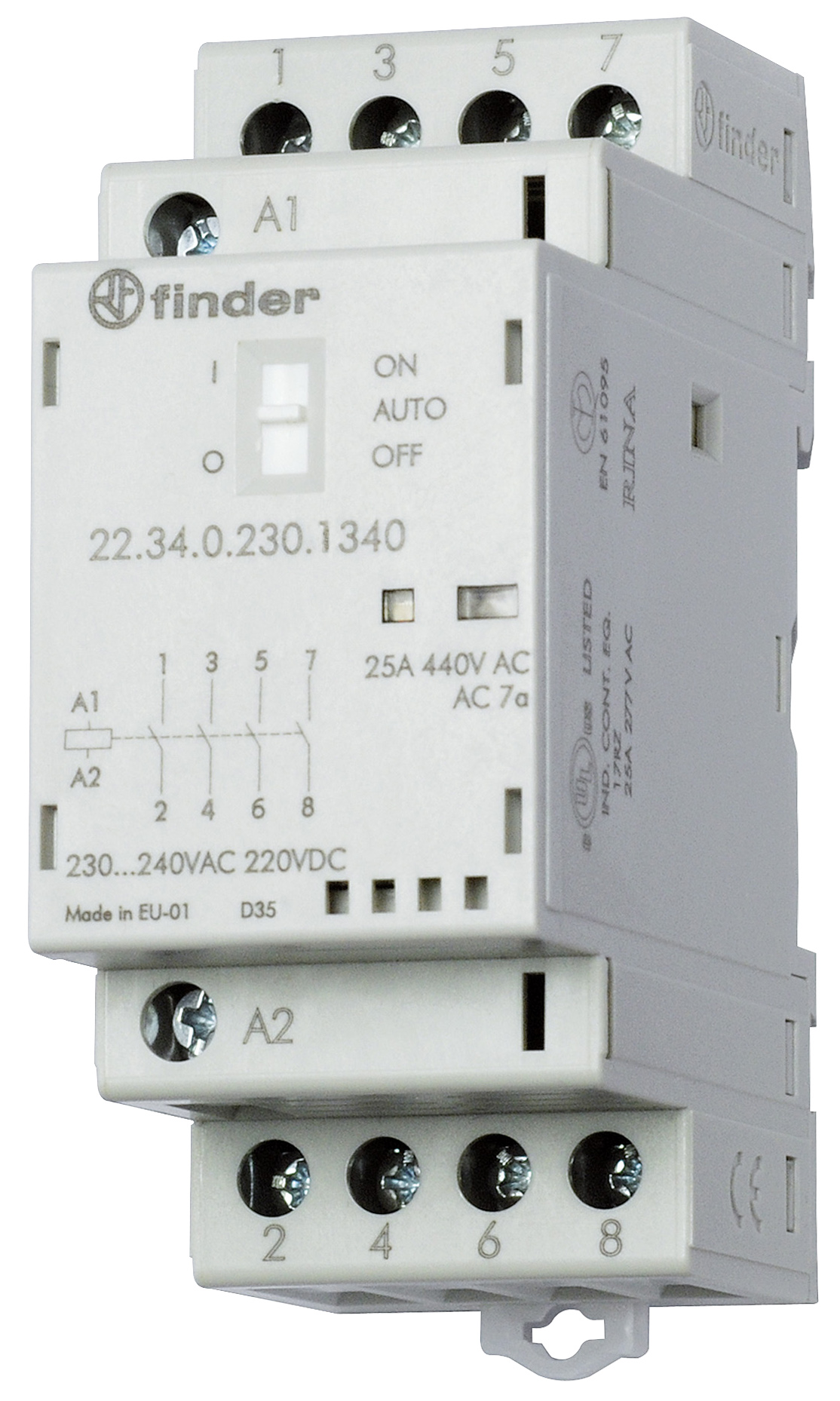 Finder Schütz 4S, 25A 22.34.0.230.1340