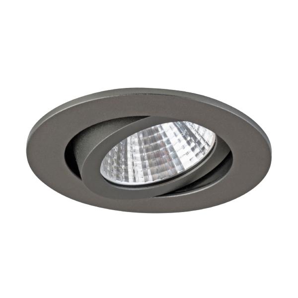 Brumberg recessed LED spotlight, IP65, dim2warm, titan matt - 12443643